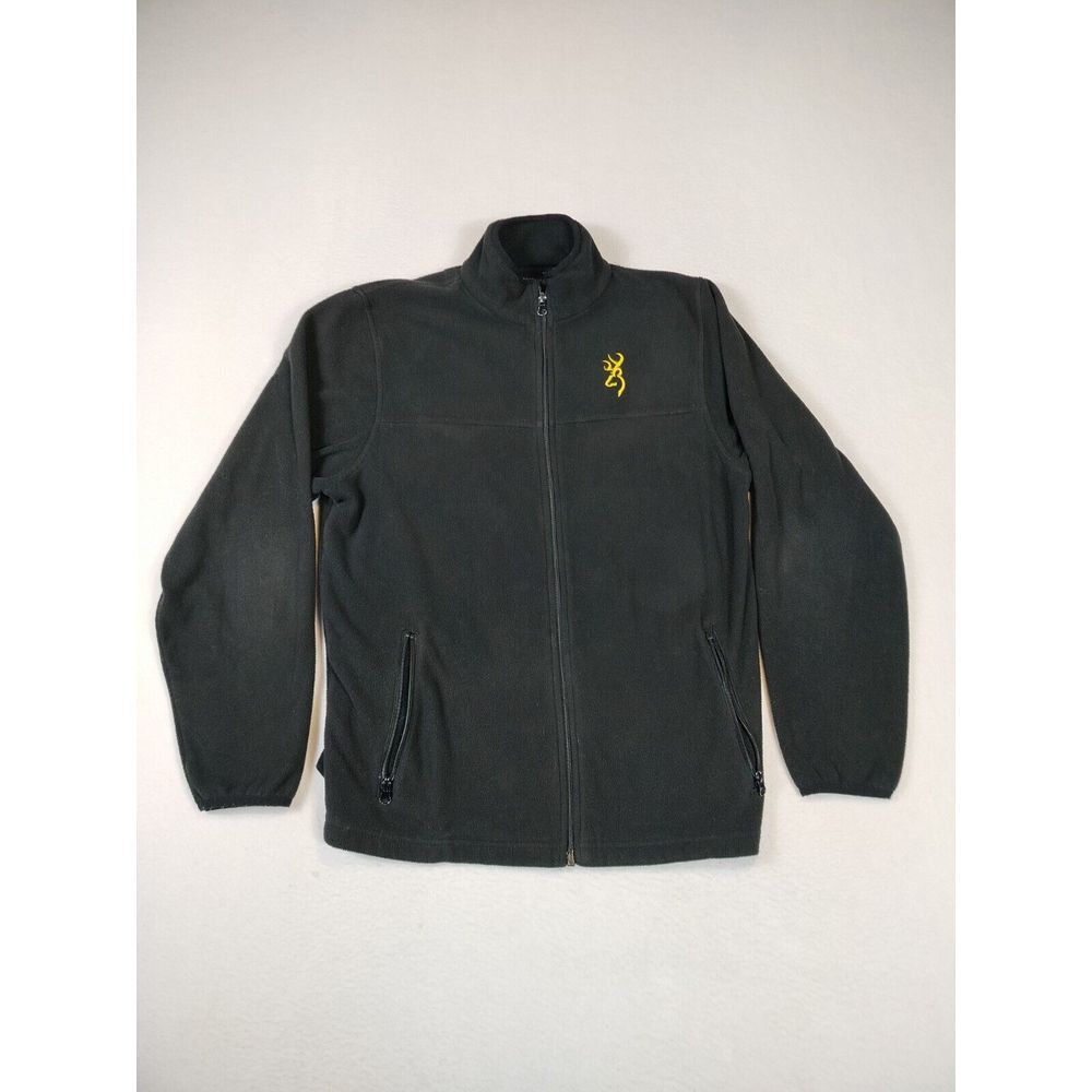 Browning Sweater‎ Jacket Men's Medium Black Gorpcore Outdoors Hunting Fishing
